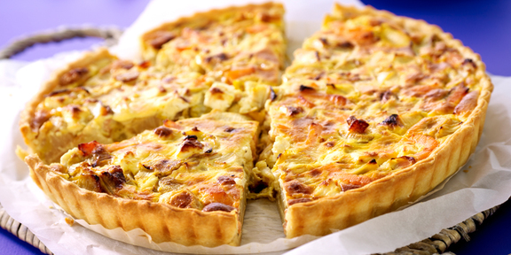 Quiche Aux Chicons Feta Et Saumon Fume