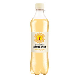 Carpe Diem Kombucha Lemon Ginger 500 ml PET |Kruidenthee|Carpe Diem Kombucha Lemon Ginger 50cl PET