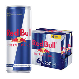 Red Bull Energy Drink 6-Pack 250 ml |Energiedrank|Regular 6x250ml