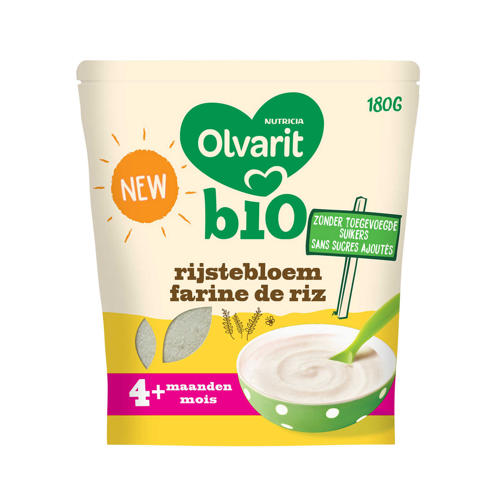 Olvarit Farine De Riz Bio 4m Www Delhaize Be